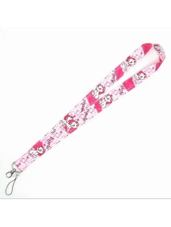 Other - Aristocats Marie Lanyard Keychain Badge ID Card Key Holder, Kawaii Disney Cat